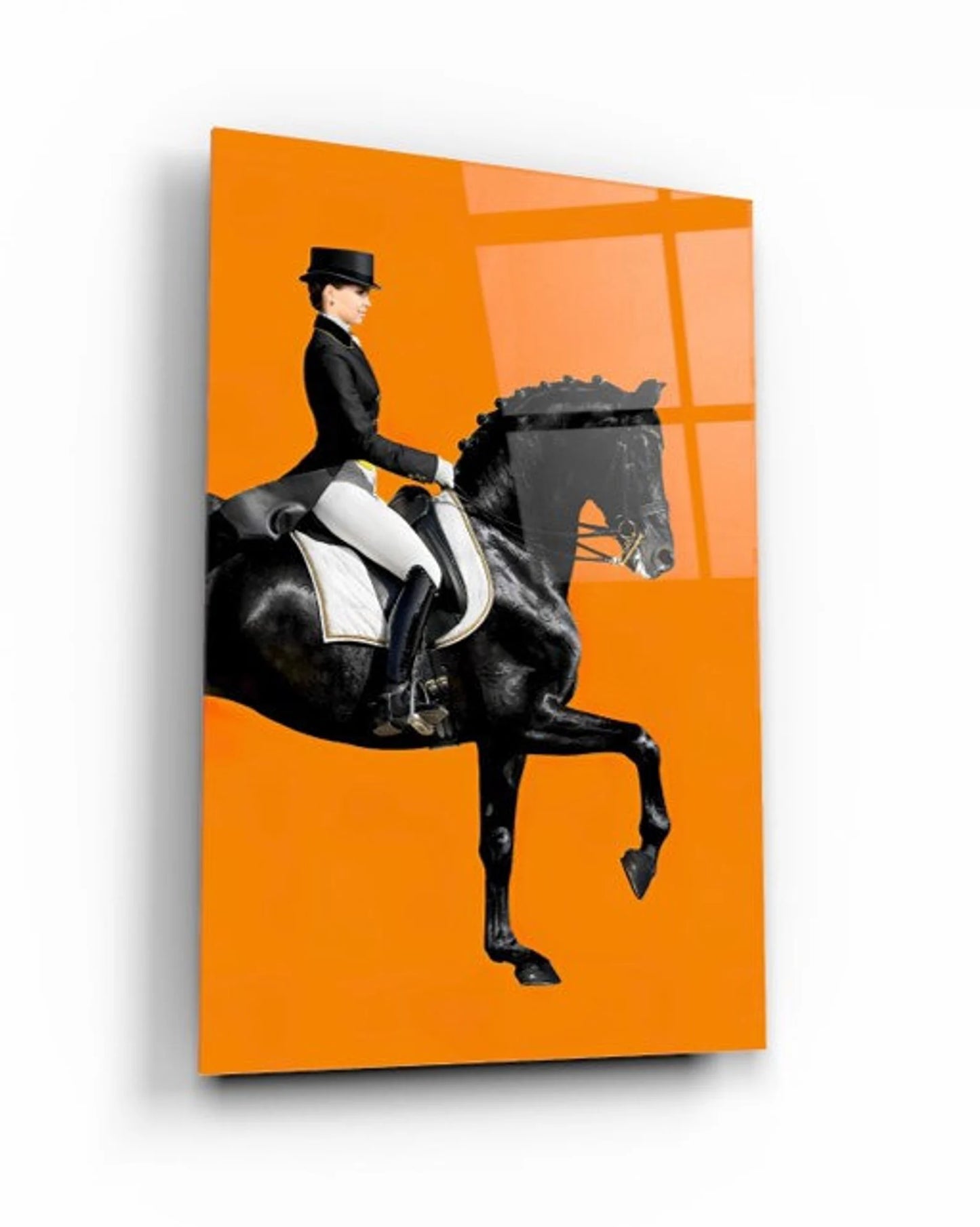 Hermes Horse Tempered Glass Print