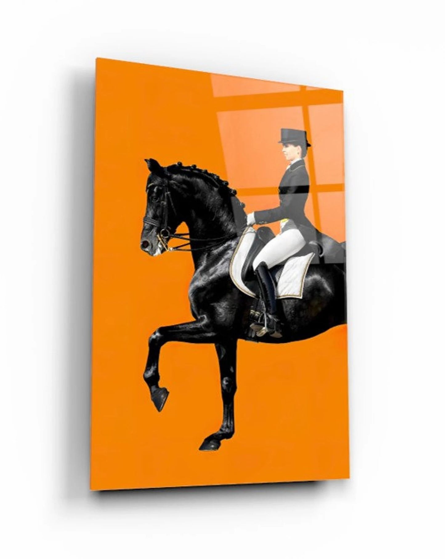 Hermes Horse Tempered Glass Print